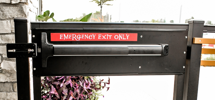 emergency push bar installation in Palmdale